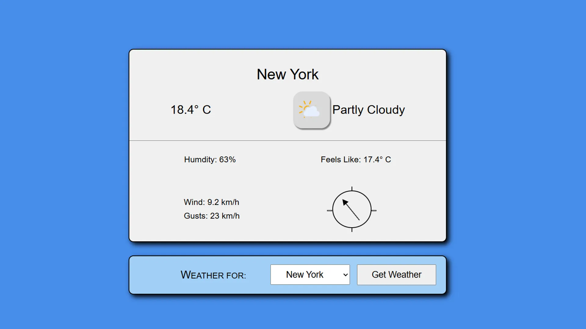 a simple weather app